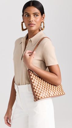 Bembien Marni Small Bag | Shopbop Designer Brown Square Shoulder Bag, Designer Brown Pouch Baguette Bag, Designer Brown Baguette Bag In Pouch Shape, Designer Pouch Shoulder Bag With Leather Handles, Luxury Brown Baguette Bag With Leather Handles, Brown Top Handle Shoulder Bag In Woven Leather, Elegant Brown Hobo Bag With Woven Leather, Classic Beige Woven Leather Bag, Square Satchel With Leather Handles For Formal Use