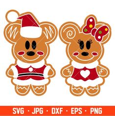 two brown teddy bears with santa hats on their heads