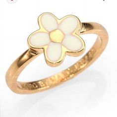 Discontinued Marc Jacob Mini Daisy Ring Size: 6 Or 8 Brand New Without Tag. Marc Jacobs Jewelry, Daisy Ring, 6 Rings, Ring Color, Womens Jewelry Rings, Marc Jacobs, Daisy, Ring Size, White Gold