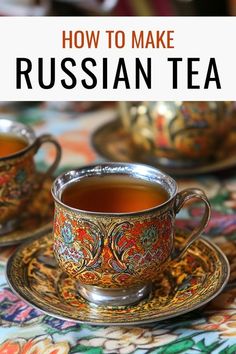 Russian Tea Recipe - American & Traditional Russian Version Included Russian Tea Balls, Russian Drinks Traditional, Tasty Tea Recipes, Instant Russian Tea Mix Recipe, Russian Thanksgiving, Russian Tea Recipe Tang, Christmas Tea Recipe, Russia Tea, Recipe For Russian Tea