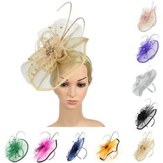 Women Girl Fascinators Hair Clip Hairpin Hat Feather Cocktail Wedding Tea Party   Feature 100% brand new and high quality. Quantity:1pc New fashion design, Very popular. Material:Polyester Apply to gender:Adult Size:about 30X26cm One size fit most,stretchy Soft and fashionable Very comfortable Stretch Fabric,a perfect gift to yourself or friends. Pls Note:Different computer have different monitor,the color may be a little difference. Thanks for your understandings. Package Content: 1X Hairband Elegant Carnival Party Headband, Flower-shaped Party Fascinator With Flower Decoration, Elegant Hair Accessories For Party And Carnival, Floral Summer Party Costume Hats And Headpieces, Elegant Party Hair Accessories For Carnival, Elegant Mini Hats For Wedding And Carnival, Summer Party Flower Headband, Elegant Hair Accessories For Carnival, Summer Party Headpieces With Flower Decoration