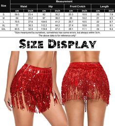 100% Polyester Zipper closure Hand Wash Only Material???4%Polyester fabric. 6% Spandex fabric. The tassel sequin skirts are made of PVC shiny sequins. sequins not easy to fall and fade. have a inner shorts inside. Consisting of various strands of sequins. this halloween costume tassel dance skirt is able to reflect any light that shines on its surface. make you eye-catching and sexy. Shiny design?????ooThese high waisted booty shorts have beautiful sequins all over. a 4-layered sequin design mak Sequin Tassel Skirt, Halloween Party Music, Sequin Skirts, Rave Skirt, Rave Shorts, Belly Dance Belt, Belly Dance Skirt, Dance Belt, Tassel Skirt