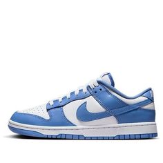 Nike Dunk Low 'Polar Blue' DV0833-400 Polar Blue Dunks, Classic Blue Sports Sneakers, Dark Blue Dunks, Cute Comfortable Shoes, Blue Dunks, Blue German Shepherd, Low Top Nikes, Blue Nikes, Nike Dunks Low