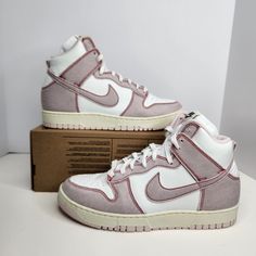 Nike Dunk High 1985 Size 10 Men Summit White/Barely Rose-University Red Sku: Dq8799-100 100% Authentic Brand New With Box (Box Has No Lid) Any Questions? Make Sure To Ask Price Firm Pink Basketball Shoes With Gum Sole For Streetwear, Pink High-top Custom Sneakers With Vulcanized Sole, Nike High-top Sneakers For Streetwear With Round Toe, Pink High-top Basketball Shoes For Streetwear, Pink High-top Custom Sneakers For Streetwear, Pink Casual Custom Sneakers For Streetwear, Pink Lace-up Basketball Shoes With Gum Sole, Pink Mid-top Sneakers For Streetwear, Pink Mid-top Custom Sneakers For Streetwear