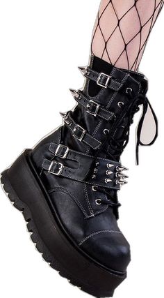 SLACKER-165 Vegan Leather Ankle Boots-Demonia-Tragic Beautiful Alternative Black Lace-up Boots With Chunky Platform, Edgy High-top Platform Combat Boots, Emo Style Lace-up Platform Boots For Streetwear, Gothic High-top Moto Boots With Lug Sole, Gothic Lace-up Moto Boots With Chunky Platform, Gothic Moto Boots With Chunky Platform And Lace-up, Punk Style Lace-up Platform Moto Boots, Punk Style Chunky Platform Lace-up Combat Boots, Grunge Platform Moto Boots For Streetwear