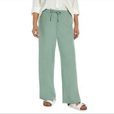 Nwt Pull-On Linen Pants With Drawstring Waist. Two Side Pockets And Two Faux Back Pockets. Measurements Lying Flat Are Approximately 41” In Length, 18” Across Waist Unstretched And Inseam Is Approximately 27” Gap Wide Leg Linen Pants, Gap Relaxed Fit Wide-leg Pants, Gap Full Length Relaxed Fit Pants, Gap Relaxed Fit Full Length Pants, Gap Relaxed Fit Full-length Pants, Gap Wide Leg Pants For Spring, Gap Linen Bottoms With Pockets, Gap Linen Spring Bottoms, Gap Linen Pants For Spring