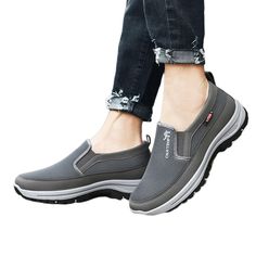 Outdoor Gray Cushioned Slip-on Sneakers, Outdoor Slip-on Sneakers With Ortholite Insole And Round Toe, Gray Slip-ons With Arch Support And Round Toe, Comfortable Slip-on Walking Shoes For Outdoor, Outdoor Slip-on Sneakers With Arch Support And Round Toe, Fade-resistant Slip-on Walking Shoes, Gray Flat Walking Shoes, Comfortable Flat Walking Shoes, Comfortable Gray Flat Walking Shoes