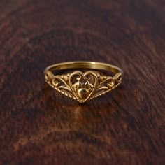 Gold Filled Heart Ring, Dainty Love Heart Ring, Stacking Ring, Vintage Ring, Unisex Ring, Handmade Ring, Boho Ring, Valentine's Gift Ring. - Etsy Love Heart Ring, Gold Claddagh Ring, Paint Nail, Gold Heart Ring, Claddagh Ring, Claddagh Rings, Jewelry Accessories Ideas, Dope Jewelry, Ring Stacking