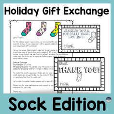 the holiday gift exchange is an engaging activity for kids to learn how to use socks