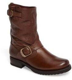 Frye Women's 'Veronica Short' Slouchy Boot Rustic Moto Boots With Leather Sole For Fall, Rustic Leather Boots For Fall, Rustic Moto Boots With Leather Lining For Fall, Rugged Leather-sole Moto Boots For Fall, Rugged Leather Sole Moto Boots For Fall, Rustic Boots With Leather Lining For Fall, Rustic Leather-lined Boots For Fall, Rustic Fall Boots With Leather Lining, Frye Veronica Short