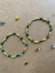 These beautiful yellow and blue vintage bead bracelets are one size fits all and are perfect to share with a loved one or to double up on yourself. Handmade and ready to ship! Vintage Beaded Bracelet, Harrisburg Pa, Double Up, Bead Bracelets, Green Vintage, Yellow And Blue, Blue Vintage, Sea Green, One Size Fits All