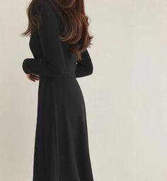 Romantic dress / wrap dress / mood dress / maxi dress / flare - Etsy Brasil Black Midi Length Wrap Dress For Party, Maxi Length Wrap Dress For Work, Black A-line Maxi Dress For Winter, Black Long Sleeve Maxi Dress For Winter, Winter Black A-line Maxi Dress, Black Maxi Dress For Work, Fitted Maxi Length Wrap Dress, Black Maxi Length Evening Wrap Dress, Modest Fitted A-line Maxi Dress