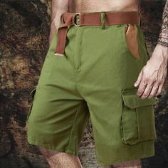 Season:Spring  Summer; Fabric:100% Cotton; Gender:Men's; Style:Casual,Fashion; Occasion:Daily,Going out,Outdoor; Fit Type:Regular Fit; Function:Comfort,Soft,Breathable; Waistline:Mid Waist; Pattern:Plain; Design:Pocket; Pants Type:Shorts,Cargo Shorts,Hiking Shorts; Front page:FF; Listing Date:07/05/2023; Hips:; Length:; Waist: Military Style Shorts For Outdoor With Pockets, Military Style Cargo Shorts With Side Pockets, Going Out Fashion, Green Military Cargo Shorts For Outdoor, Military Cargo Shorts With Side Pockets, Military Cargo Shorts With Multiple Pockets For Outdoor, Black Army, Hiking Shorts, Shorts Cargo