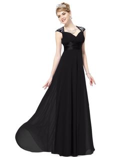 V-neck Sequins Chiffon Ruffles Empire Line Evening Bridesmaid Dress High Low Bridesmaid Dresses, Bohemia Dress, Unique Bridesmaid Dresses, Dress 2015, Black White Wedding, Black Bridesmaid Dresses, Dress Pretty, Bridesmaid Style, Groom Attire