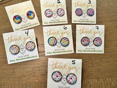 Fun 🤩 Circle colourful, fun, girls stud earrings, 20M, Round, Girls gift, Birthday, unique, floral, stainless steel, hypoallergenic, girl gift Measures: 20M round circle stud earrings Free shipping with Canada Post in Canada  *if you have any questions please send us a message, we are here to help and answer any questions you may have.  G I F T I N G ?  We make gifting easy! All our orders are gift ready! We offer FREE gift messages to be included in your order, write your custom message during Fun Silver Earrings For Birthday, Whimsical Multicolor Earrings For Gift, Whimsical Multicolor Earrings As Gift, Trendy Earrings For Mother's Day Gift, Trendy Adjustable Earrings For Birthday, Whimsical Earrings As A Gift, Cute Multicolor Hypoallergenic Earrings, Cute Multicolor Earrings For Mother's Day, Colorful Whimsical Earrings For Gifts