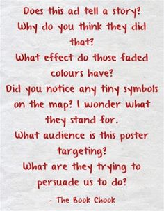 a poem written in red ink on white paper with the words, does this add a story? why do you think they did that?