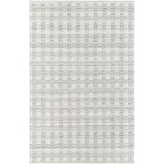 a white and grey rug on a white background with checkerboard pattern in the middle