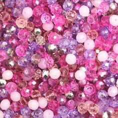 2*3mm Pink Mix Faceted Rondelle Beads 160 pcs Rondelle Beads Black Seed, Purple Rhinestone, Apron Designs, Bead Kits, Delica Beads, White Rhinestone, Pink Beads, Gold Rhinestone, Red Rhinestone