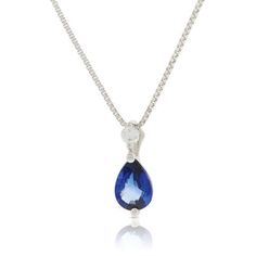 Showing Formal Pear-shaped Gemstone Necklaces, Formal Pear-shaped Gemstone Necklace, Elegant Sapphire Pear-shaped Necklace, Elegant Pear-shaped Sapphire Necklace, Formal Pear-shaped Diamond Necklace, Fine Jewelry Sapphire Drop Necklace, Fine Jewelry Teardrop Solitaire Necklace For Formal Occasions, Fine Jewelry Teardrop Solitaire Necklace For Formal Events, Formal Teardrop Diamond Necklace With Gemstone