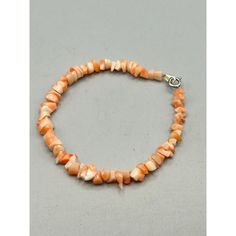 Vintage Salmon Coral Chips Bracelet Single Strand Peach Orange Bracelet

This vintage coral bracelet features a single strand of uniquely shaped Salmo coral chips, offering a distinct texture and color variation. The toggle clasp ensures secure wearing, adding both functionality and style to this piece. Its elegant design makes it an excellent choice for adornment.

• Toggle clasp for secure fastening
• Unique coral chip design
• Single strand construction

7 Inches Long
#coralbracelet #vintagejewelry #Salmoncoral #toggleclasp #uniquedesign Chip Design, Orange Bracelet, Coral Bracelet, Peach Orange, Toggle Clasp, Elegant Design, Color Variations, Vintage Jewelry, Coral