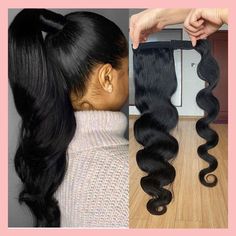 Human Hair Ponytail Extensions, Human Hair Ponytail, Body Wave Hair Extensions, Wrap Around Ponytail, Clip In Ponytail Extensions, Weave Ponytail, Sleek Ponytail Hairstyles, Brazilian Style, Long Hair Extensions