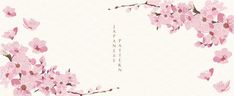 Cherry Blossom Banner, Banner Japanese, Japanese Wave Pattern, Japanese Background, Style Header, Cherry Blossom Wallpaper, Banner Drawing, Japanese Wave