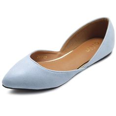 PRICES MAY VARY. Faux-Suede d'Orsay Flats for Women Comfort Flats Heel Height: 0.25" Origin: Made in China Blue Flat Shoes, Style Espadrilles, Navy Ballet Flats, Espadrilles Flats, Women Heel, Flats For Women, Greyish Blue, Blue Flats, Comfortable Flats