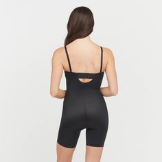 This innovative bodysuit combines a strapless bra with a comfortable mid-thigh shaper for the perfect all-in-one solution for your wardrobe. Designed with all-over shaping magic and lightweight fabric, this style gives you a totally sleek look for any occasion. Featuring removable and adjustable straps, this versatile bodysuit can be worn five ways, so you can pair it with almost any dress (especially strapless)! Strapless Shaping Bodysuit With Built-in Bra, Strapless Smoothing Bodysuit Shapewear, Strapless Smoothing Shapewear Bodysuit, Strapless Shaping Bodysuit Shapewear, Strapless Shaping Bodysuit, Strapless Shapewear Bodysuit With Built-in Bra, Strapless Shapewear For Smoothing And Sculpting, Strapless Sculpting Smoothing Shapewear, Sculpting Strapless Smoothing Shapewear