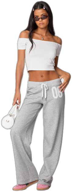 Trendy Wide-leg Cotton Joggers, Athleisure Cotton Pants For Sportswear, Trendy Sports Sweatpants With Elastic Waistband, Sporty Letter Print Sweatpants For Loungewear, Sporty Sweatpants With Letter Print For Loungewear, Casual Loungewear Bottoms With Drawstring, Spring Letter Print Joggers For Loungewear, Casual Cotton Activewear For Spring, Basic Cotton Joggers For Spring