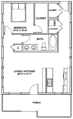 the floor plan for a two bedroom apartment with an attached kitchen and living room area