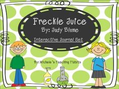 a green and white polka dot background with the words freckle juice