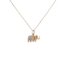 14K Yellow Gold Diamond: 0.12 CT Weight Ruby: 0.01 CT Weight Size: 1/4" L x 1/4" W 16-18" Adjustable Chain Custom Clasp Diamond Pendant Necklace With Charms, 14k White Gold Charm Necklace With Adjustable Chain, Formal White Gold 14k Charm Necklaces, Yellow Gold Hallmarked Charm Necklace, Fine Jewelry, Fine Jewelry Charm Necklace In Yellow Gold, Fine Jewelry Yellow Gold Charm Necklace, Hallmarked Yellow Gold Charm Necklace, Dainty 14k Gold Pendant Diamond Necklace, Dainty 14k Gold Diamond Pendant Necklace