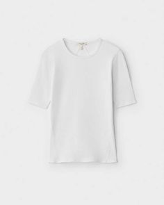 By definition you can't live without this rib tee. Cut in an ultra flattering slim fit and knit from organic cotton with an added touch of stretch to move around in. Essential. rag & bone Women's Rib Cotton T-Shirt | White, XL (also in XXS,XS,S,M,L). Fine Knit Stretch T-shirt For Spring, Ribbed Crew Neck Top With Minimal Stretch, Stretch Fine Knit Crew Neck T-shirt, Summer Crew Neck Top With Ribbing, Fine Knit Crew Neck Top With Minimal Stretch, Summer Ribbed Crew Neck Top, Everyday Ribbed Stretch Tops, Everyday Stretch Ribbed Tops, Fitted Crew Neck Top With Ribbing