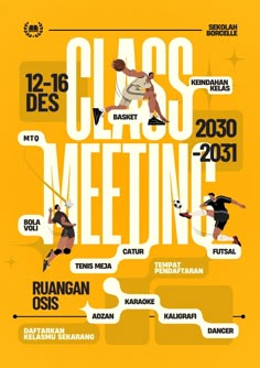 Meriahkan Class Meetingmu. Edit dan cetak poster keren dengan template ...