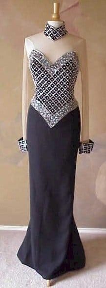 Sheer long sleeve black formal gown with a high collar. Black Formal Gown, Sheer Long Sleeve, Black Formal, Pageant Gowns, Formal Gown, Pageant Dresses, Fashion Website, Formal Gowns, High Collar