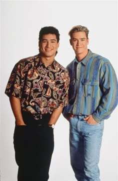 Saved By The Bell Outfits, 90s Outfit Men, 90s Party Outfit, Mark Paul Gosselaar, Zack Morris, 80s Party Outfits, Mario Lopez, 90s Men