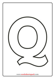 the letter q is for q coloring page