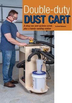 a man standing next to a dust cart