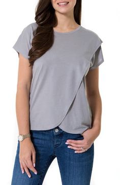 A convenient crossover design allows for quick and discreet nursing or more room for your bump in this breezy top crafted from pure cotton. Crewneck Short sleeves 100% cotton Machine wash, dry flat Made in Turkey Nursing Top, Nursing Tops, Top Crafts, Maternity Nursing, Sleeve Cotton, Bump, Crossover, Pure Cotton, Nursing