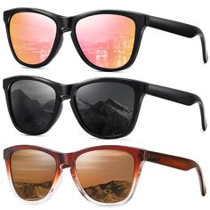 PRICES MAY VARY. 【WOMEN/MEN POLARIZED SUNGLASSES】- Polarized Lens Vintage Retro Square Clear Frame Style Colorful Mirrored Lens Sunglasses, Unisex adult, Couple glasses. Suitable for those women & men who pursue fashion and quality. Wear them to become a fashinable cute girl, lady,boy,sir. It is suitable for any face, show your unique and fashion 【UV400 PROTECTION 】-99% UV protective lenses can block 99% of UVA and UVB rays. UV400 stylish trendy sunglasses are necessary to protect your eyes from long-term UV damage and keep your eyes healthy during leisure activities.HD polarized technology lens can effectively reduce reflection and eliminate glare from the road, and scaly light on the water surface, improve contrast and visual clarity, allow for true perception of colors, improve visual c Couple Glasses, Retro Mirror, Oversized Round Sunglasses, Water Surface, Sunglasses Women Oversized, Sunglasses Polarized, Uv Sunglasses, Clear Frames, Trendy Sunglasses