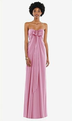 Draped Satin Grecian Column Bridesmaid Dress With Convertible Straps In Powder Pink | The Dessy Group Where To Get Bridesmaid Dresses, Prom Dresses For Midsize Women, Pink Ruffle Formal Dress, Floral Spring Bridesmaid Dresses, Elegant Dresses Classy Prom, Prom Easter Dress, Light Pink Elegant Dress, Fluffy Bridesmaid Dresses, Short Bridesmaids Dresses