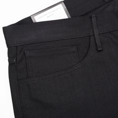 NEW Style: M5 Marked US Size: 36 Straight Fit Black Color 100% Cotton Denim Fabric Selvedge Button Fly Closure Made In USA Measurements Actual waist size: 38" Inseam: 34" Rise: 10" Cuff Width at the bottom: 7.75" This product is located in our EU warehouse. Black Jeans With Welt Pockets For Work, Black Jeans With Belt Loops, Selvedge Cotton Bottoms For Work, Business Casual Jeans With Tapered Leg And Button Closure, Business Casual Jeans With Button Closure And Tapered Leg, Business Casual Tapered Leg Jeans With Button Closure, Black Jeans For Work With Standard Cut Leg, Tapered Leg Jeans With Button Closure For Business Casual, Straight Leg Jeans With Button Closure For Business Casual