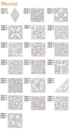 the instructions for how to make an intricate lacework pattern with different shapes and sizes