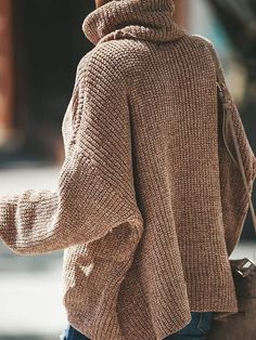 Scoop up our Carmelita Cowl Neck Sweater while you can! This luxe, chenille-like fabric is soooooo super soft and cozy for all of your cool weather needs! We love the relaxed fit and cowl neck on this caramel sweater that is bound to be a staple in your wardrobe!  Cowl NecklineLong SleevesChenille Knit FabricNot Lined100% PolyesterModel is 5’6” (168cm) and wears a SmallXSSMLXLLength62cm63cm64cm65cm66cm24.5"24.75"25.25"25.5"26"Bust141cm146cm151cm158cm165cm55.5"57.5"59.5"62.25"65"Waist124cm129cm134cm141cm148cm48.75"50.75"52.75"55.5"58.25"Sleeve34.5cm35cm35.5cm36cm36.5cm13.5"13.75"14"14.25"14.25"Data shown in the chart refer to CLOTHES measurements. Size may be 2 cm /1 inch inaccuracy due to hand measure. Trendy Brown Chunky Knit Cardigan, Casual Camel Long Sleeve Sweater, Casual Long Sleeve Camel Sweater, Cozy Brown Knitted Outerwear, Brown Relaxed Fit Sweater For Loungewear, Comfy Winter Sweater With Soft Texture, Comfortable Knitted Fall Sweater, Comfortable Knitted Sweater For Fall, Casual Brown Turtleneck Sweater