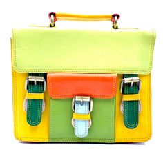 Introducing our exquisite multi-color recycled leather satchel bag, a perfect blend of style and sustainability. Crafted with care, this bag features a vibrant array of recycled leather, making each piece unique.  Bag Features:  *The front boasts a convenient pouch,  *The top handle adds a touch of sophistication, *For practicality, two compartments and a zipper providing ample space for your essentials, *The additional back zipper adds a secure touch, ensuring your belongings are safely stored. * Bag Dimensions = 24*21*8 cm * Detachable and Adjustable Strap Embrace fashion with a conscience with this eco-friendly and chic accessory, perfect for those who appreciate both style and environmental responsibility.Fathers Day Gift Modern Multicolor Satchel With Detachable Handle, Retro Green Shoulder Bag Satchel, Retro Green Shoulder Satchel, Retro Green Leather Satchel, Multicolor Satchel With Detachable Strap For School, Retro Green Satchel With Adjustable Strap, Green Retro Satchel With Adjustable Strap, Retro Green Crossbody Satchel, Green Leather Satchel For School