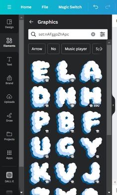 some type of font that is being used on the app for texting and drawing