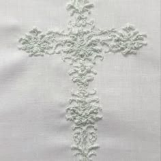 Custom Embroidery Luminous Cross Handkerchief W/Butterfly Embellishment Glows In The Dark Add 1 Name At No Additional Charge White 100% Premium 60s Cotton Size 28cm/11x11in Great For Gift Giving And Any Occasion Handwash Glow In The Dark Embroidery, Handkerchief Embroidery, Cross Embroidery Designs, Butterfly Embellishment, Cross Embroidery, Orthodox Cross, Embroidered Handkerchief, Embroidery Craft, Custom Embroidery