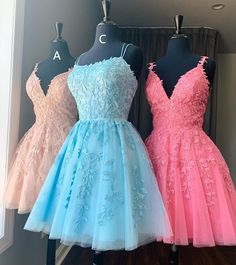 8th Grade Dance Dresses, Grade 8 Grad Dresses, Applique Prom Dress, Prom Dress Cocktail, School Dance Dresses, Short Homecoming Dresses, Cute Homecoming Dresses, Pink Homecoming Dress, Graduation Dresses