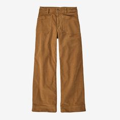 Designed for daily comfort, these straight-leg, high-rise pants have a touch of stretch and are made from 99% Cotton in Conversion, which supports farmers on the path to organic certification. Made in a Fair Trade Certified™ factory. Cord Pants, Cords Pants, Favorite Sweater, High Rise Pants, Patagonia Womens, Comfy Fits, Corduroy Pants, High Waisted Pants, Bottoms Pants