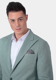 Delivered in as little as two weeks. Covered by our Free Remake Guarantee. Don’t forget Shirts, Pants, Ties & Squares. Spring Linen Sport Coat, Spring Linen Sport Coat With Pockets, Modern Single-breasted Summer Blazer, Modern Linen Blazer, Spring Linen Sport Coat With Notch Lapel, Modern Single Breasted Summer Blazer, Casual Linen Sport Coat With Lapel Collar, Casual Sport Coat With Pockets For Summer, Spring Green Linen Blazer